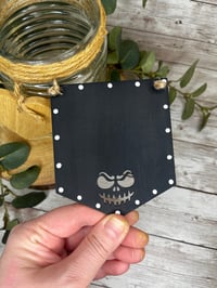 Image 1 of Black pennant flag