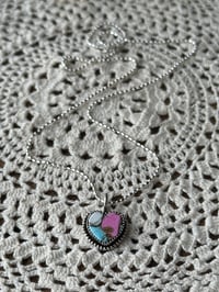 Image 4 of Cotton Candy Dahlia Necklace