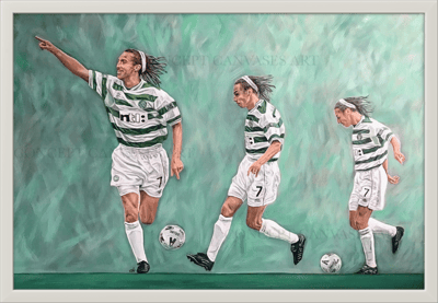 Image of ‘The Larsson Chip’ Framed Hand Painted Original 