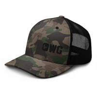Image 3 of OWG - Branded Black Camouflage trucker hat
