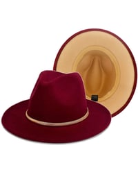 2 Tone Chain Fedora Hat 