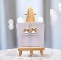 Image 2 of Vivian Pearl Earrings 