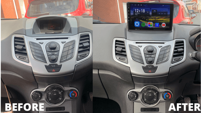 Android Headunit CarPlay Android Auto Sat-Nav Ford Fiesta MK7 MK7.5  2009-2017 Stereo Radio WIFI BT