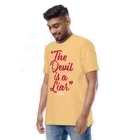 Image 1 of TrubledEra The Devil is a Liar premium heavyweight tee