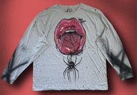 Image 1 of ‘SPIDER CATCHER’ HAND PAINTED LONG SLEEVE T-SHIRT 2XL