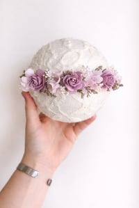 Image 1 of mini halo flowers vieux rose