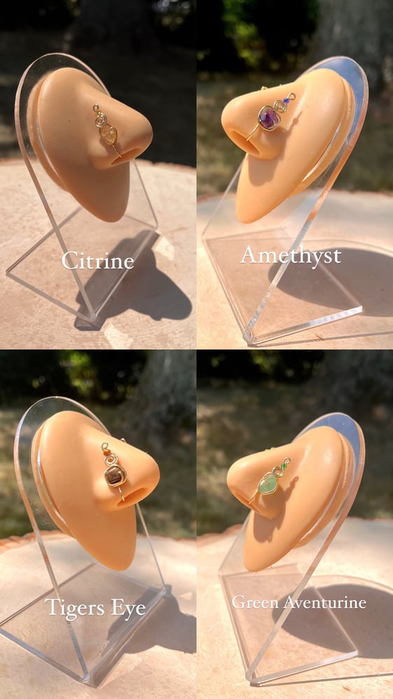 Image of Crystal swirl nose cuffs : choose your crystal