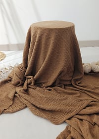 Image 3 of Sweater fabric for background - decoration - photoshoot - camel colour