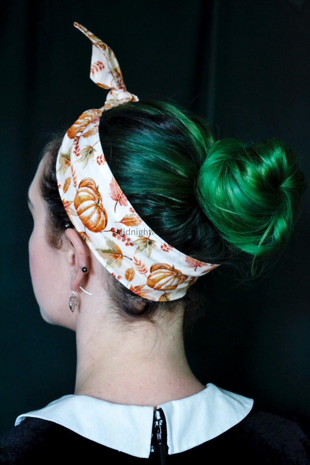 Autumn Pumpkins Hair Scarf