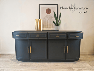 Image of Stunning Curved Sideboard in Grey - Available Now