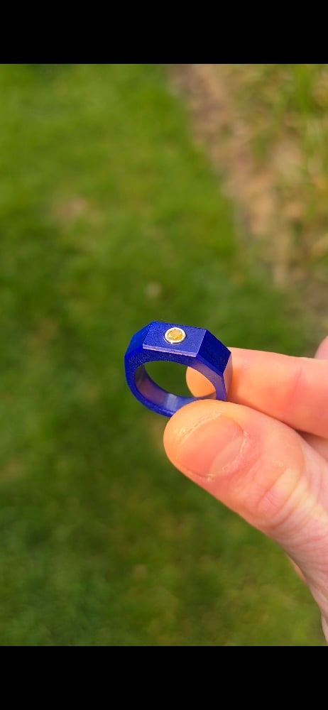 Image of Midnight Lapis Diamond Ring