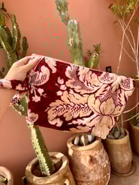 Image 2 of Orla Pouch Clutch - Deep Red