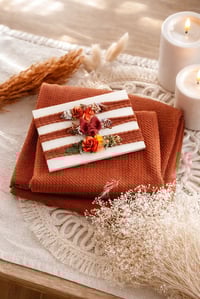 Image 2 of fond + wrap + headband terra cotta torsadé