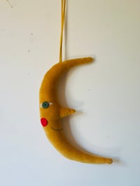 Image 1 of Slender Gold Velvet Sickle Moon