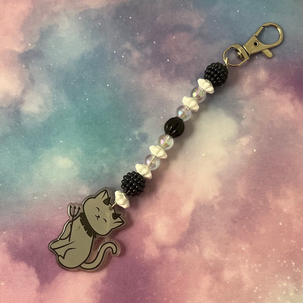 Image of Devil Cat Keychain