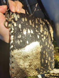 Image 3 of Woodstock cross body/ passport bag - Black and blue