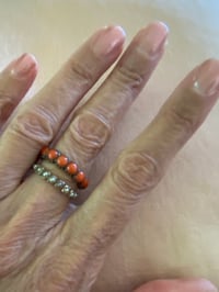 Image 1 of PEARL OR CORAL ETERNITY BANDS