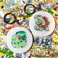 Chikorita/Meganium Flip-Charm Keychain