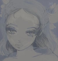 “baby blues” 8x8  print 