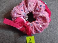 Image 5 of Pair of 2 scrunchies (one w/ charms)