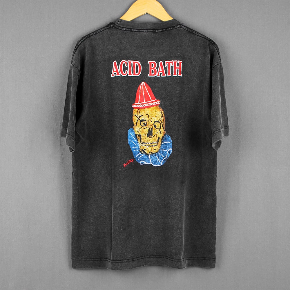 Acid Bath Shirt, Washed Premium T-Shirt – Heavy Metal Unisex Music Tee