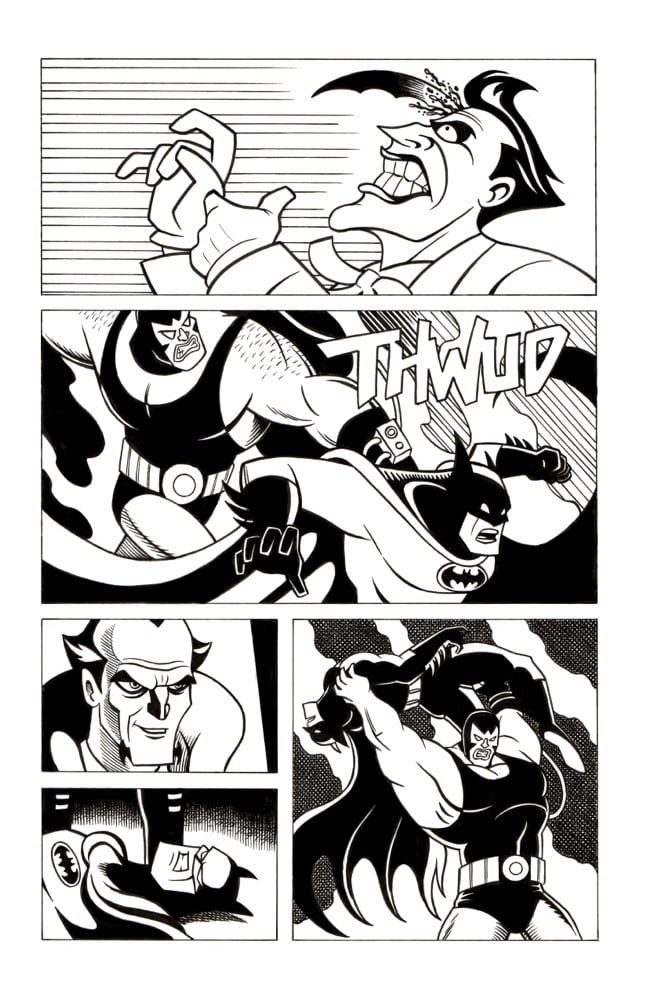 Bootleg Batman Adventures 2: pg. 21 original art