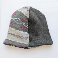 Image 4 of Upcycled Reversible Beanie Cotton Blend 28