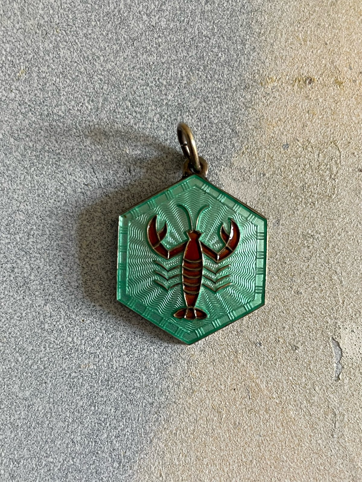 Image of Vintage David Andersen Cancer / Lobster / - Charm / Pendant Norway 