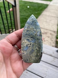 Image 2 of Teardrop Moss Agate Tower