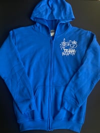 Last Royal Blue KIDS Zip Up Embroidered with TEAM WINNIN, D's logo & music notes