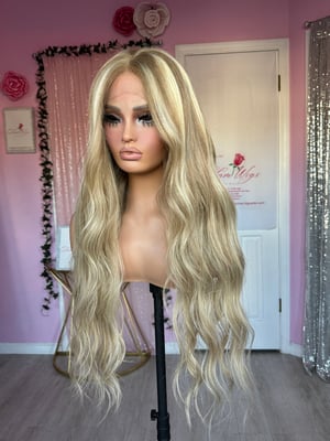 Image of all human hair highlights blonde (ready to ship)