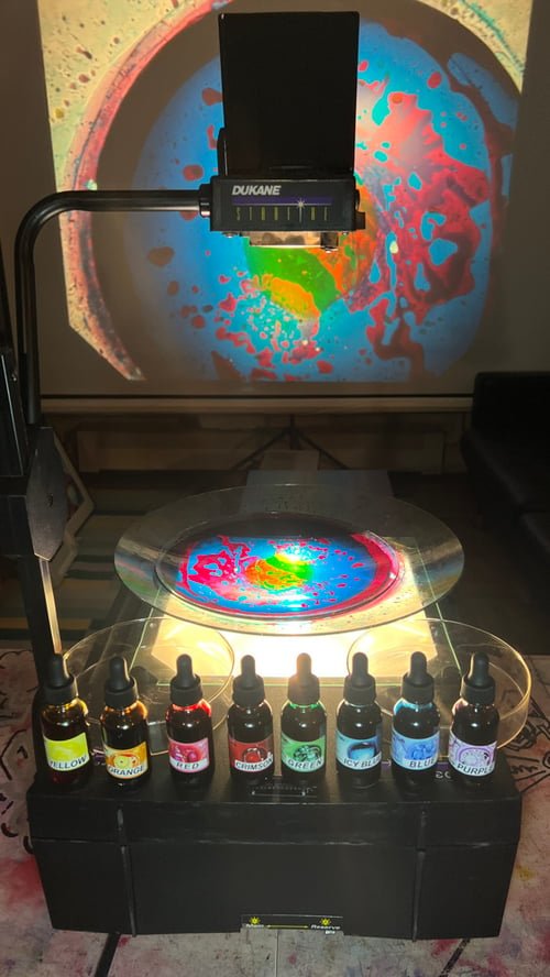 Image of Overhead Projector + Glass & Dye *Package* - for Liquid Light Shows