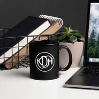 Image 1 of KDH Circle Logo Black Glossy Mug