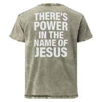 Image 4 of “Jesus” Denim T-Shirt