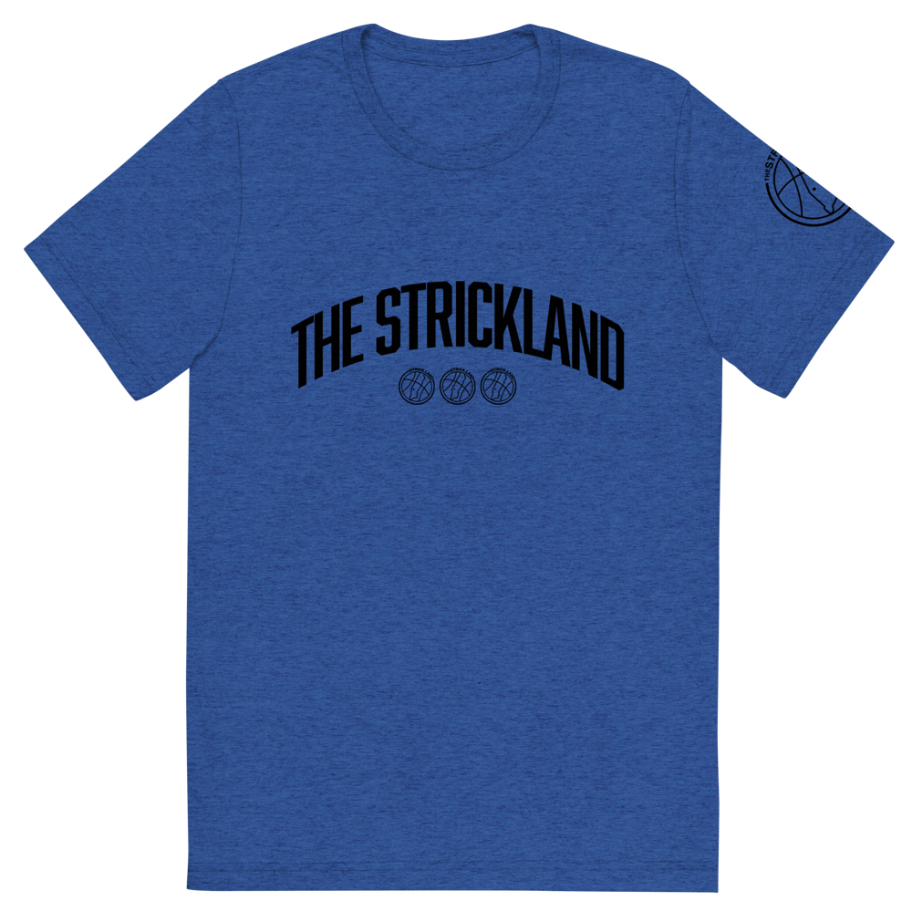 Strickland U (Black Text) Tri-Blend Short sleeve t-shirt