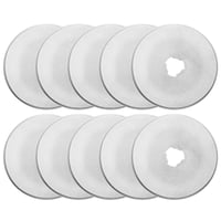 Image 1 of 10pcs 28/45/60mm Rotary Cutter Blades Circular Cutting Patchwork Fabric Leather Refill Blades Replac