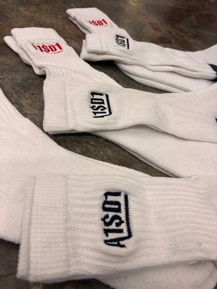 Image of A1$D1 Socks (White & Black) 