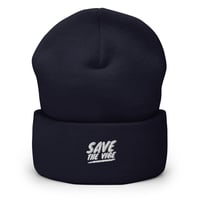 Image 4 of Save the Vibe Cuffed Beanie