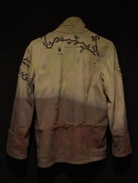 Image 4 of (S) Distressed/Repaired Snap Crop Jacket