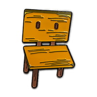 Image 1 of Souta the Wooden Chair (Suzume) - Enamel Pin