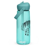 Image 15 of Flip straw water bottle zebra 