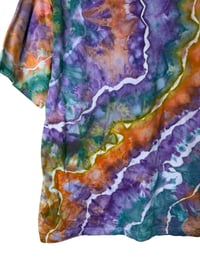 Image 10 of L Adult Combed Cotton Tee in Tropical Geode Ice Dye