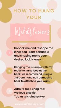 Image 3 of Arabella Wildflower Trio + Single Options ( use drop down menu to select )