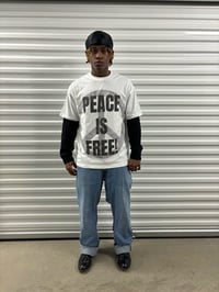 Image 4 of PEACEISFREE War Costs Billions Tee