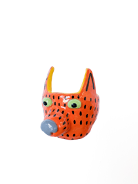 Image 1 of Orange Dog Planter (small)