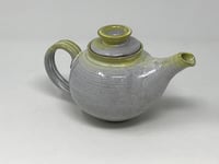 Image 1 of Yellow and White Glazed Small Tea Pot