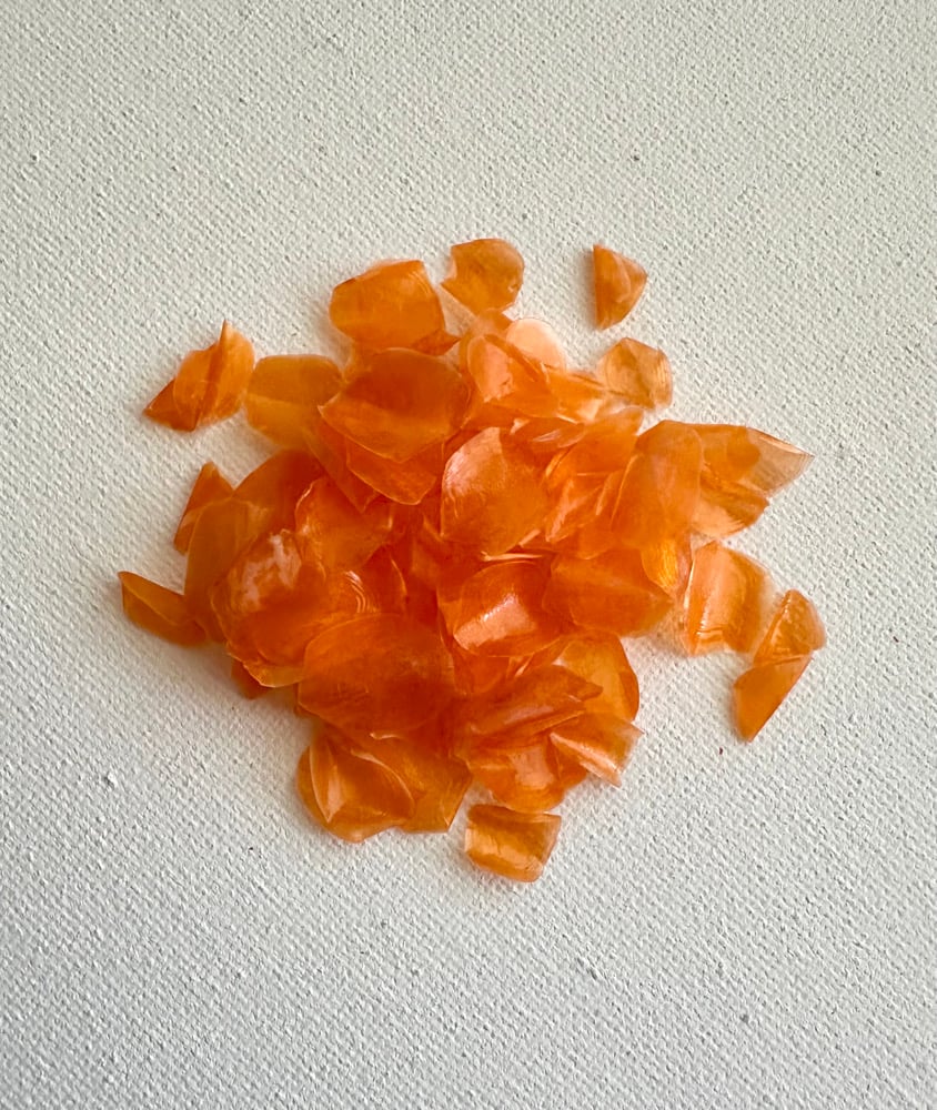 Image of Dyed fish scales - Orange