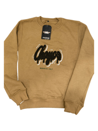 Image 1 of CHOYCE The Brand. “Desert Night” Crewneck Kids Tan 