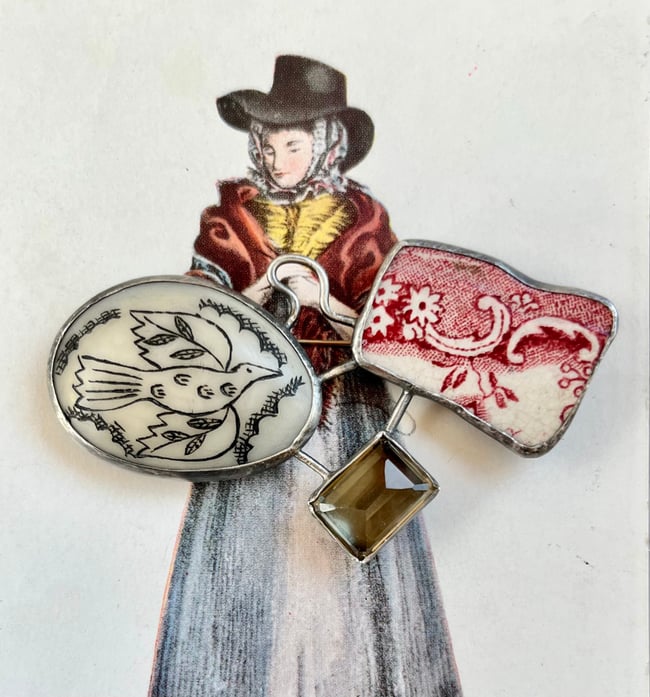 A SONG OF EARTH AND AIR BROOCH