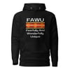 FAWU Yellow/Brown Print hoodie (black)